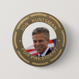 Badge Rond 5 Cm Chasseur de Jon pour le président