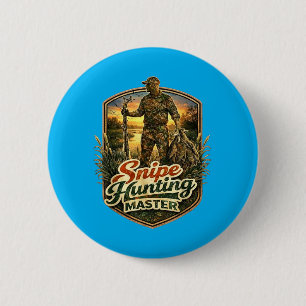 Badge Rond 5 Cm Chasseurs Camouflés Saison de Chasse Hommes Femmes