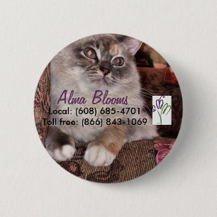 Badge Rond 5 Cm Chat 3