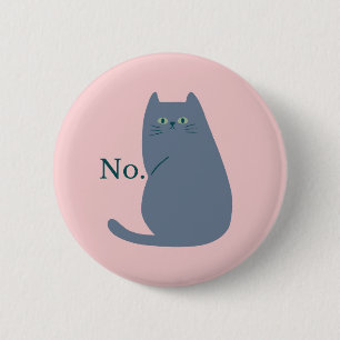 Badge Rond 5 Cm Chat Cheeky Funny