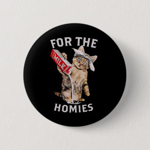 Badge Rond 5 Cm Chat De Lait Pour Les Hommes