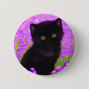 Badge Rond 5 Cm Chat Gustav Klimt