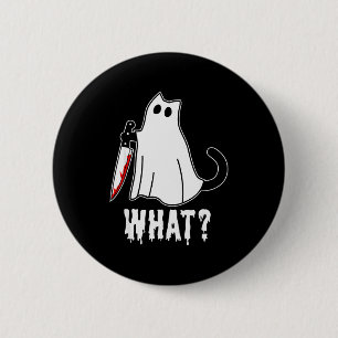 Badge Rond 5 Cm Chat Noir Meurtrier Drôle Avec Un Couteau Ha