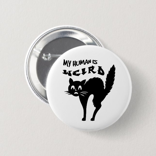 Badge Rond 5 Cm Chat nu (Devant & derrière)