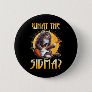 Badge Rond 5 Cm Chat Sigma Chemise Funny Sigma Brainrot Mème Rizz 