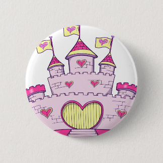 Badge Rond 5 Cm Château de princesse