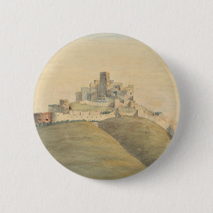 Badge Rond 5 Cm Château de Trencin en Slovaquie occidentale