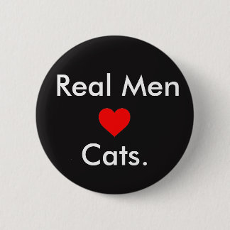 Badge Rond 5 Cm Chats d'amour d'hommes