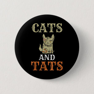 Badge Rond 5 Cm Chats Et Tats Encre Tatouage Adulte