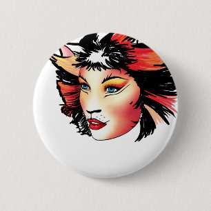 Badge Rond 5 Cm Chats le musical, Bombalurina