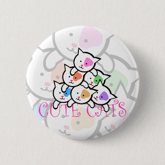 BADGE ROND 5 CM CHATS MIGNONS