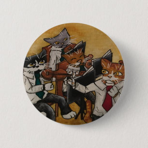 Badge Rond 5 Cm Chats orchestraux violon