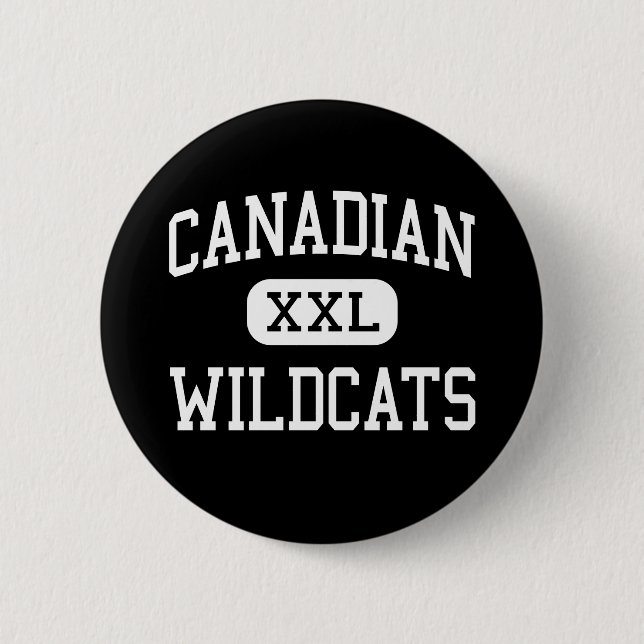 Badge Rond 5 Cm - Chats sauvages - lycée canadien - Canadien le (Devant)