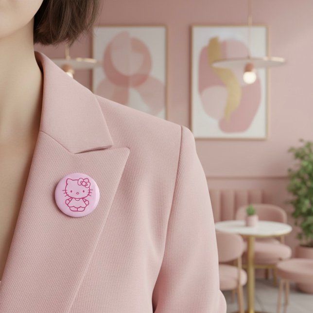 Badge Rond 5 Cm Chatte (Créateur téléchargé)