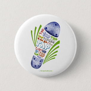 Badge Rond 5 Cm Chaussure de robinet - bouton