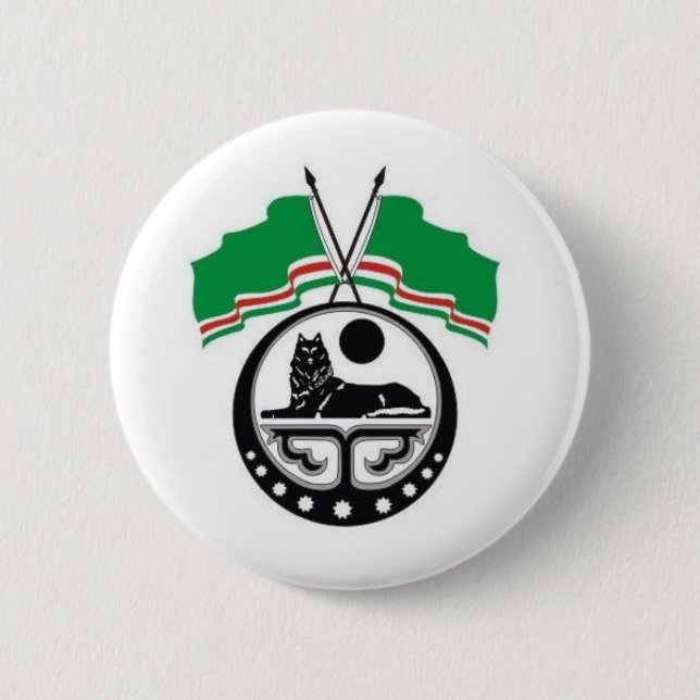 Badge Rond 5 Cm chechnya gerb (Devant)