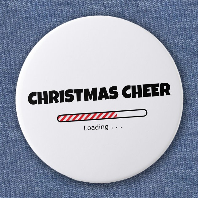 Badge Rond 5 Cm Cheer de Noël - barre de progression - Chargement (Créateur téléchargé)