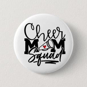 Badge Rond 5 Cm Cheer Maman Squad