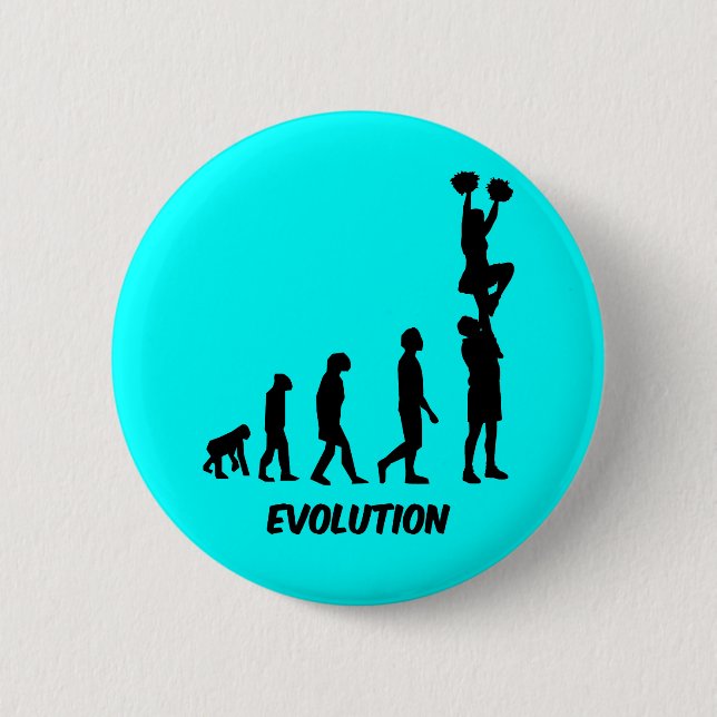 Badge Rond 5 Cm Cheerleading drôle (Devant)