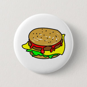 Badge Rond 5 Cm cheeseburger