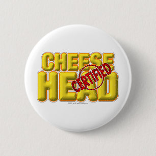 Badge Rond 5 Cm CheeseHead certifié