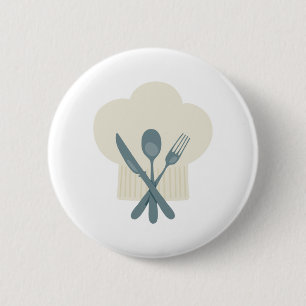Badge Rond 5 Cm Chef Casquette
