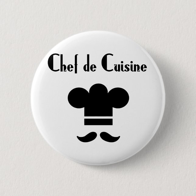 Badge Rond 5 Cm Chef de cuisine (Devant)