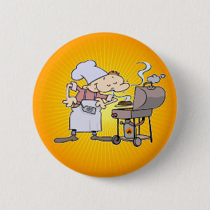 Badge Rond 5 Cm Chef de gril