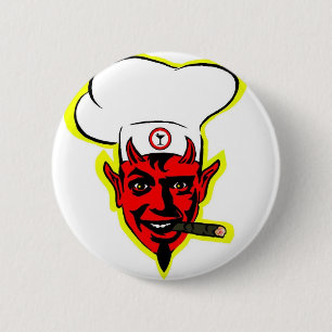 Badge Rond 5 Cm Chef diabolique