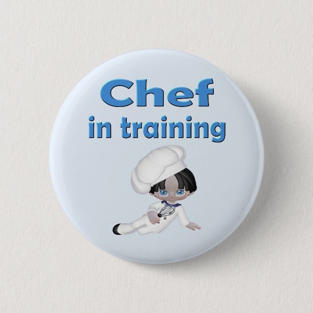 Badge Rond 5 Cm Chef En Formation (Devant)
