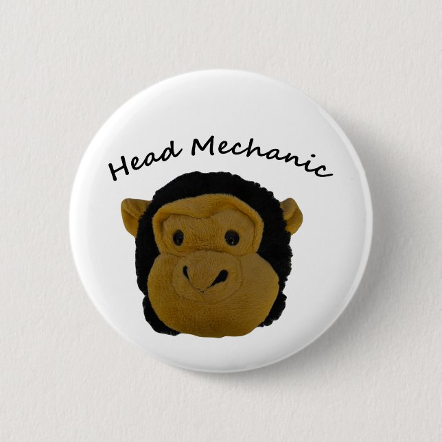 Badge Rond 5 Cm Chef Mehanic (Devant)