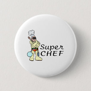 Badge Rond 5 Cm Chef superbe