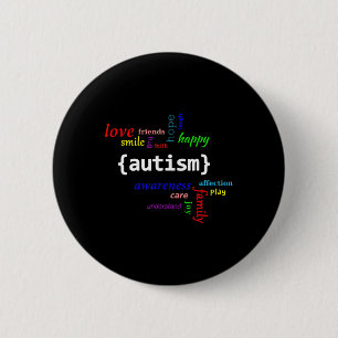 Badge Rond 5 Cm Chemise Autisme - Chemise Sensibilisation sur l'au
