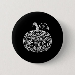 Badge Rond 5 Cm Chemise citrouille Femmes mignonnes Automne Automn