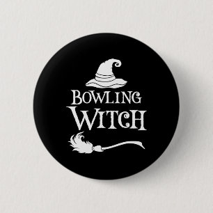 Badge Rond 5 Cm Chemise costumée de Bowling Witch Halloween