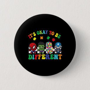 Badge Rond 5 Cm Chemise Dare To Be Yourself Super-héros de la sens