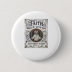 Badge Rond 5 Cm Chemise d'art d'écriture de journal de Bible de Jé
