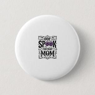 Badge Rond 5 Cm Chemise de conception de gravure vintage effrayant