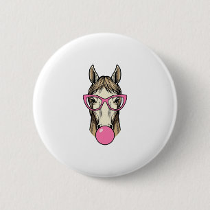 Badge Rond 5 Cm Chemise de conception de lunettes roses Vintage Ch