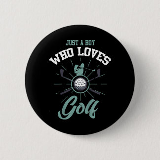 Badge Rond 5 Cm Chemise de golf garçon de golf dicton drôle de gol