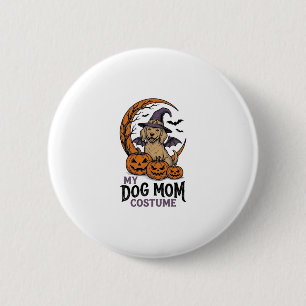 Badge Rond 5 Cm Chemise de maman de chien Halloween Costume de chi