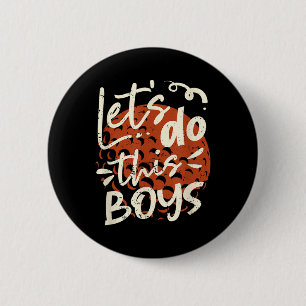 Badge Rond 5 Cm Chemise de maman de hockey sur gazon Garçons amate