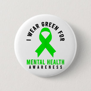 Badge Rond 5 Cm Chemise de sensibilisation à la santé mentale - Sa