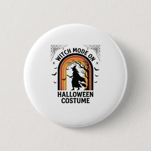 Badge Rond 5 Cm Chemise de sorcière d'Halloween Costume drôle Grav
