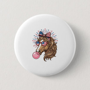 Badge Rond 5 Cm Chemise de vecteur de chewing-gum à bulles de chev