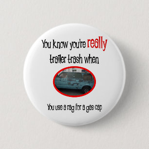 Badge Rond 5 Cm Chemise drôle de terrain de caravaning