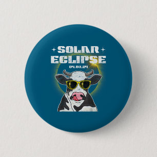 Badge Rond 5 Cm Chemise Éclipse Amérique Totalité Éclipse Totale