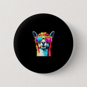 Badge Rond 5 Cm Chemise Éclipse Solaire Lama 8 Avril