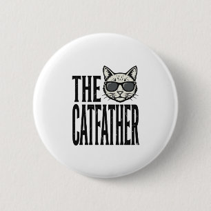 Badge Rond 5 Cm Chemise graphique citation chat vintage Funny Catf