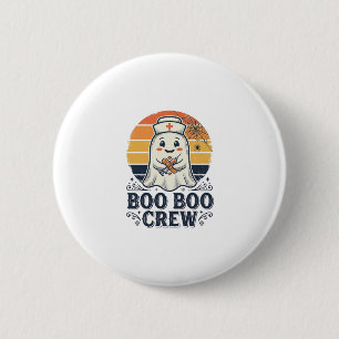Badge Rond 5 Cm Chemise Halloween Fantôme Infirmière Mignonne Boo